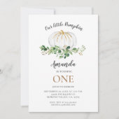 Invitation Un petit Citrouille fête son anniversaire (Devant)