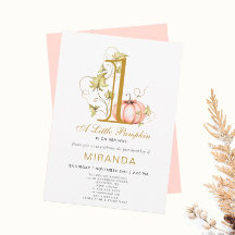 Un petit Citrouille Premier anniversaire de