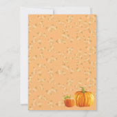 Invitation Un petit Citrouille rejoint le Patch ! Baby shower (Dos)