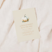Invitation Un petit Citrouille se trouve sur le Baby shower W