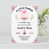 Invitation Un Petit Citrouille Se Trouve Sur Le Chemin Bébé F (Debout devant)