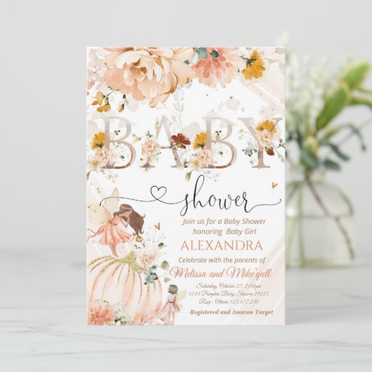 Invitation Un Petit Citrouille Se Trouve Sur Le Chemin De Bab (Debout devant)