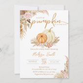 Invitation Un Petit Citrouille Se Trouve Sur Le Chemin De Boh (Devant)