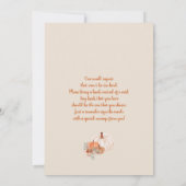 Invitation Un Petit Citrouille Se Trouve Sur Le Chemin Du Bab (Dos)