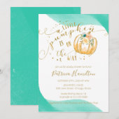 Invitation Un Petit Citrouille Se Trouve Sur Le Chemin Du Bab (Devant / Derrière)