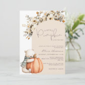 Invitation Un Petit Citrouille Se Trouve Sur Le Chemin Du Bab (Debout devant)