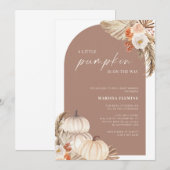 Invitation Un Petit Citrouille Se Trouve Sur Le Chemin Du Bab (Devant / Derrière)