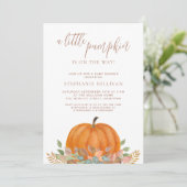 Invitation Un Petit Citrouille Se Trouve Sur Le Chemin Du Bab (Debout devant)