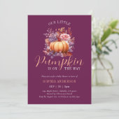 Invitation Un Petit Citrouille Se Trouve Sur Le Chemin Du Bab (Debout devant)