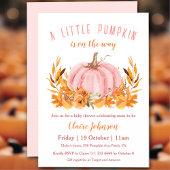 Invitation Un Petit Citrouille Se Trouve Sur Le Chemin Du Bab