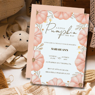 Invitation Un Petit Citrouille Se Trouve Sur Le Chemin Du Bab