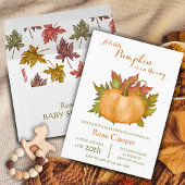 Invitation Un Petit Citrouille Se Trouve Sur Le Chemin Du Bab