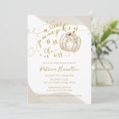 Invitation Un Petit Citrouille Se Trouve Sur Le Chemin Du Bab (Debout devant)