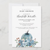 Invitation Un Petit Citrouille Se Trouve Sur Le Chemin Dusty (Devant)