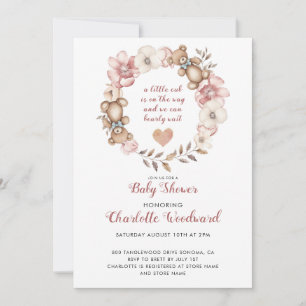 Invitation Un Petit Club Est Sur Le Chemin Baby shower Invita