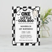 Invitation Un petit Cool Boo Halloween 1er anniversaire (Debout devant)