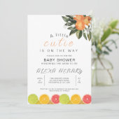 Invitation Un petit coup de baby shower sur le chemin des agr (Debout devant)