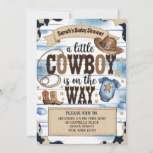 Un petit cowboy est en route Fête prénatale