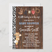 Invitation Un petit cowboy est son Way Western Baby shower (Devant)