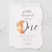 Invitation Un Petit Croissant Premier Anniversaire (Devant)