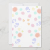 Invitation Un petit Cu-Thé Baby Shower Bubble Tea (Dos)