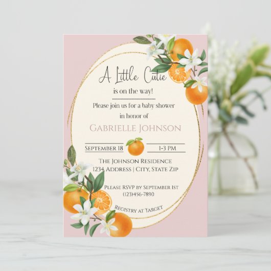 Invitation Un Petit Cutie (Debout devant)