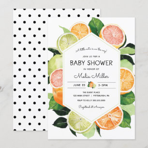 Invitation Un petit Cutie est sur le Baby shower Way