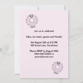 Invitation Un petit donut pour son premier anniversaire (Dos)