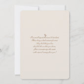 Invitation Un petit éléphant de Baby shower d'arachide (Dos)