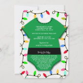 Invitation Un Petit Elfe Est En Route ! Baby shower de Noël (Dos)