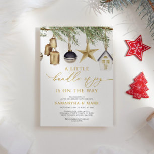 Invitation Un Petit Ensemble De Joie Baby shower D'Hiver