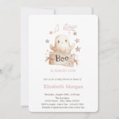 Invitation Un Petit Fantôme Boho Boho Stripes Halloween (Devant)