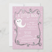 Invitation Un petit fantôme rose pour une Baby Shower d'Hallo (Devant)