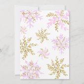 Invitation Un Petit Feu De Neige Est En Chemin Baby shower (Dos)