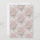 Invitation Un petit fleur sauvage est dans le baby shower fle (Dos)