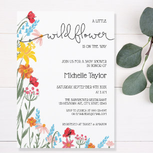 Invitation Un petit Fleur sauvage est sur la voie de l'égalit