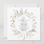 Invitation Un petit fleur sauvage est sur le chemin aquarelle (Devant)