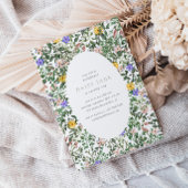 Invitation Un Petit Fleur sauvage | Jardin des filles 1er ann