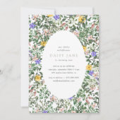 Invitation Un Petit Fleur sauvage | Jardin des filles 1er ann (Devant)