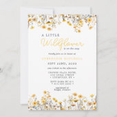 Invitation Un Petit Fleur sauvage se trouve sur le chemin Boh (Devant)