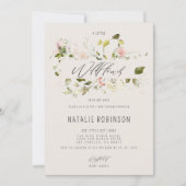 Invitation Un Petit Fleur sauvage Se Trouve Sur Le Chemin Du  (Devant)