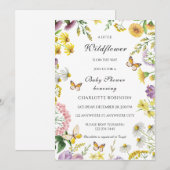 Invitation Un Petit Fleur sauvage Se Trouve Sur Le Chemin Du  (Devant / Derrière)