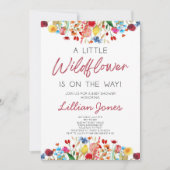 Invitation Un Petit Fleur sauvage Se Trouve Sur Le Chemin Du (Devant)