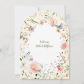 Invitation Un Petit Fleur sauvage Se Trouve Sur Le Chemin Du (Dos)