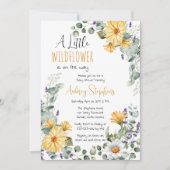 Invitation Un Petit Fleur sauvage Se Trouve Sur Le Chemin Du (Devant)