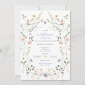 Invitation Un Petit Fleur sauvage Se Trouve Sur Le Chemin Du (Devant)