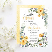 Invitation Un Petit Fleur sauvage Se Trouve Sur Le Chemin Du