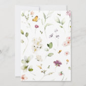 Invitation Un Petit Fleur sauvage Se Trouve Sur Le Chemin Du  (Dos)