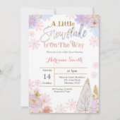 Invitation Un petit flocon de neige est à l'invitation de (Devant)