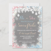 Invitation Un petit flocon de neige est en route (Devant)